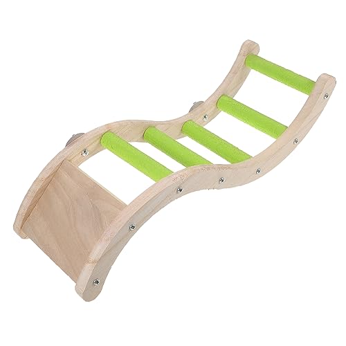 Yardwe Escalera De Madera para Pájaros Juguete Conejillo De Indias Jaula para Ratas Escaleras De Jaula para Pájaros Columpio Interior Novedad Escalera para Pájaros Escalera De