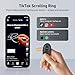 Dmiloe Tiktok Scrolling Ring Controller, Photo Capture & Page Turner Ring, Wireless Ring for iPhone, iPad, Android——Black