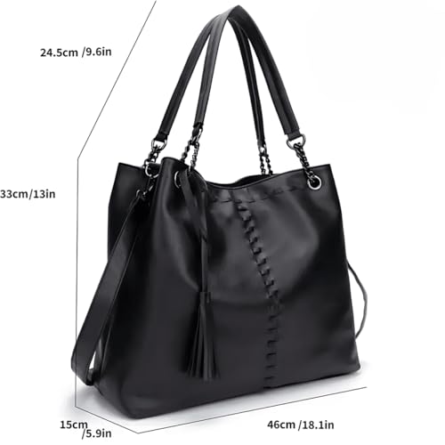 Bolsa Feminina Grande de Ombro para Mulheres, Luxuosa e Versátil, em Couro PU, Espaçosa e Estilosa,