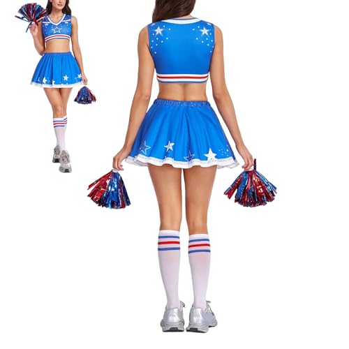 Disfraz de Animadora - Vestido De Fiesta Sexy Elástico Transpirable - Uniforme de Cosplay de Mujer Alegría,para Esposa, Hija, Novia, Chicas, Jóvenes y Adolescentes