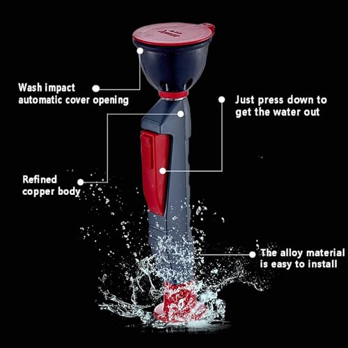 Hand-Wasserhahn-Augenspülstation, einzelner Sprühkopf für effektives Spülen der Augen, verhindert Spritzer mit gesammelter Wassersäule, ideal für Kraftwerke, Fabriken und Labors