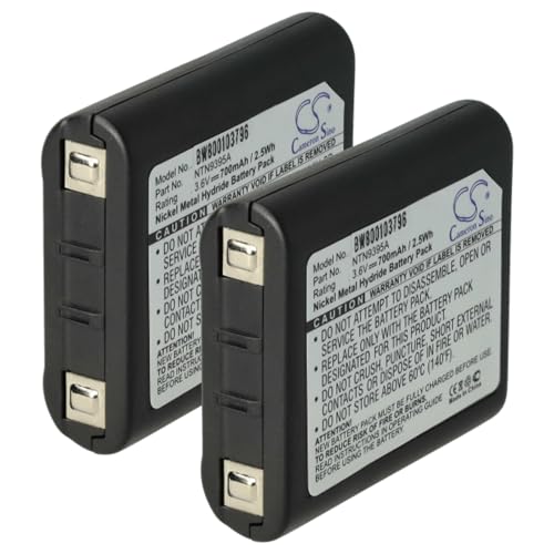 2x batteria compatibile con Motorola Talkabout T6550 T800 T8500 T6530 T82 T82 Extreme T7100 radio 700mAh 3.6V NiMH