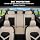 FLORICH Car Seat Covers Full Set, Universal Seat Cover 5 Seats, Automotive Seat Covers with Mesh Leather, Waterproof Car Seat Protector, Breathable Car Seat Cushion for Most Car SUV Truck, Beige - 4