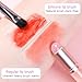 2 Pcs Lip Brush for Lipstick,Silicone Lip Brushes,Lip Makeup Applicator Beauty Tool with Lid
