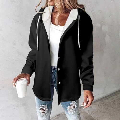Womens Hooded Basic Hood Outfit for Women Long Sleeve Winter Fall 2025 Y2K2