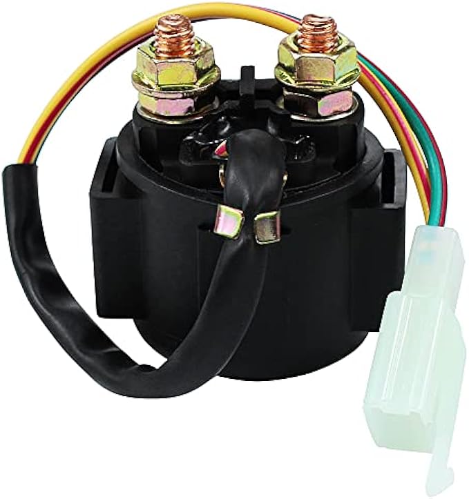 Starter Solenoid Relay for 4-Stroke GY6 Engine 50cc 70cc 90cc 100cc 110cc 125cc 150cc 200cc 250cc ATV Dirt Bikes Scooters Go Kart Dne Buggys Quad Pit Bike Moped Roketa SSR Taotao Sunl Coolster