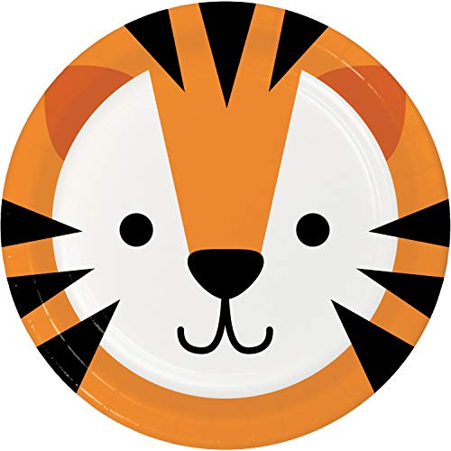 Tiger Paper Plates, 8 ct