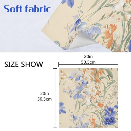Servilletas de tela beige 20x20 pulgadas set x6 miniatura 7