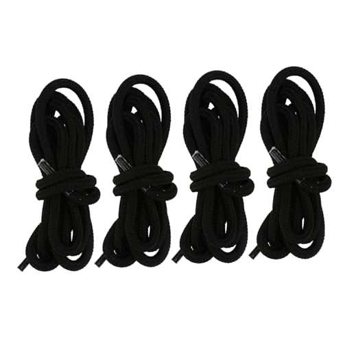 VALICLUD 2 Pares Cordon de zapato cordón cordones de zapatos de colores zapatillas deportivas sneakers shoes cordones de zapatos con estilo cordones de zapatos decorativos poliéster Black