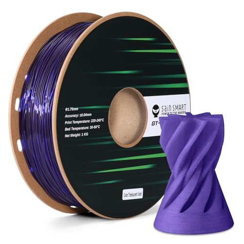 Filament TPU 1.75mm flexible GT-3 violet transparent pour haute vitesse