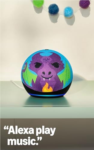 Amazon Echo Dot Kids (newest model) - Designed for kids, with Alexa+ Early Access, parental controls, Includes 1 Year of Amazon Kids+, Owl