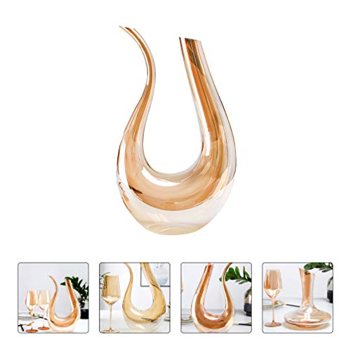 Hemoton U Forma de Garrafa de Vinho Criativo Vinho Vidro Decanter Wine Red Aerador de Vinho Acessóri