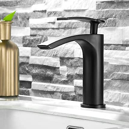Robinet d'eau chaude et froide anti-calcaire pour vasque de salle de bain