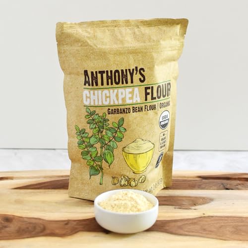 image for Anthony's Organic Chickpea Flour, Garbanzo Bean Flour, 2 lb, Gluten Fr