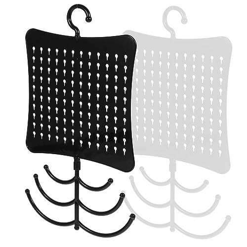 Ipetboom 2 piezas Organizador de Joyas de Pared con Soporte Adhesivo para Colgar Pendientes Anillos y Collares de Montaje Fácil para Dormitorio y Tienda