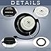 Gas Cap, Fuel Cap for 2004-2025 Kia Soul, Optima, Sorento, Spectra, Forte, Sportage, Sedona, Rio, 2004-2025 Hyundai Elantra, Sonata, Santa Fe, Tucson, Azera, Accent, Ioniq, Genesis, 31010-3L600U