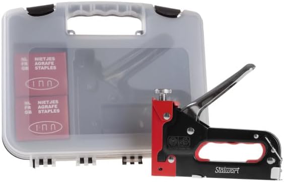 Heavy Duty Staple Gun for Wood Carpentry, DIY Crafts, or Furniture
