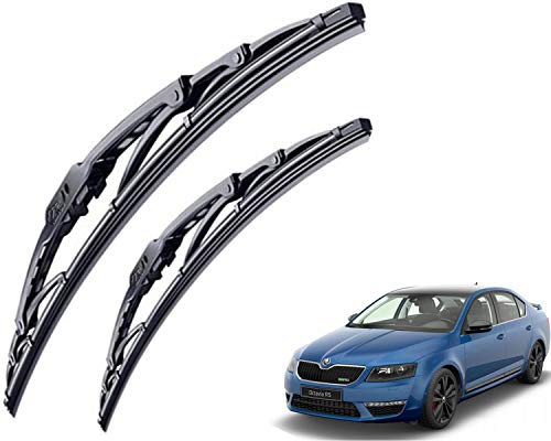 Image of WolkomHome High Performance OE Car Wiper Blade Replacement set of 2 Pc Right 21 inch Left 19 inch for Skoda Octavia