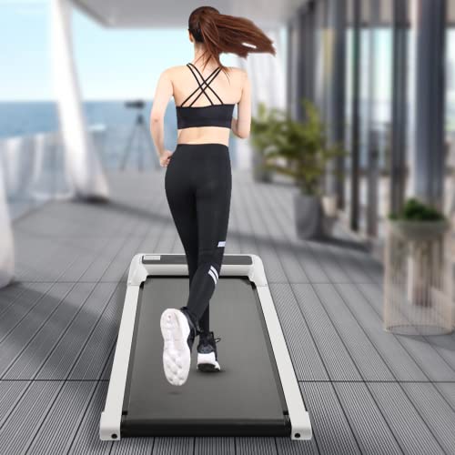 Walking Pad loopband bureau, kleine loopband voor thuis, fitness, wandelpad, loopbanden met lcd-display en afstandsbediening, Under Desk Treadmill voor kantoor - Afbeelding 3