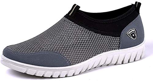 Mens Breathable Mesh Loafers Summer Casual Lightweight Slip-on Shoes Comfortable Outdoor Driving Travel Stylish Shoes