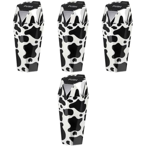 Mini poubelle de voiture Cabilock : lot de 4 bacs en plastique avec couvercle pour véhicule