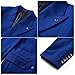 Cenne Des Graoom Men's Slim Fit 2 Piece Suit Double Breasted Business Wedding Prom Suits Blazer Tuxedo & Trousers……… Royal…