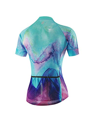 image for BALEAF Women's Cycling Shirt Short Sleeve Bike Jersey Bicycle Riding B
