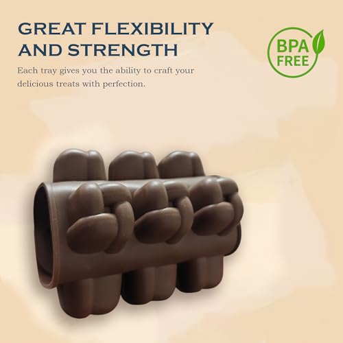 Image of HS Knot Silicone Mould, Non-Stick Food Grade Silicone Mould for Chocolate, Candy, Jelly & Ice Cube (Brown)
