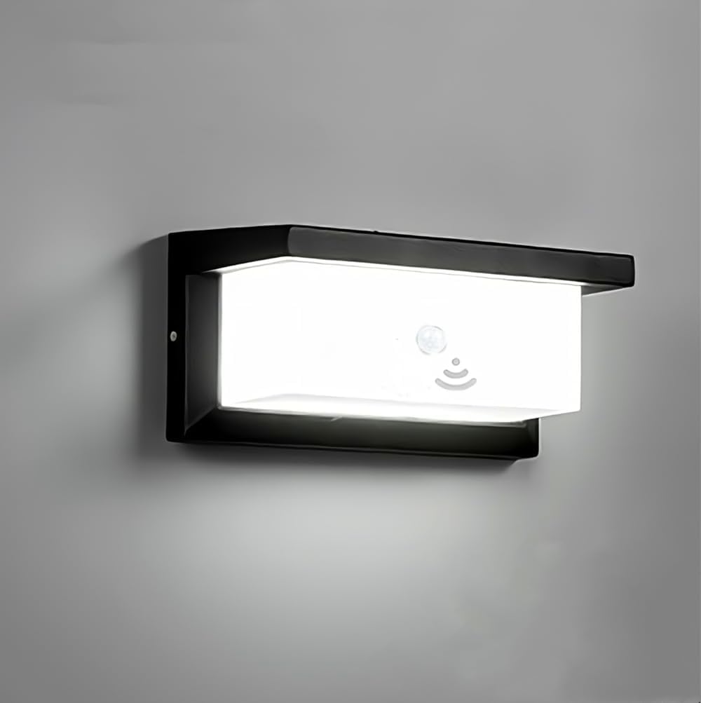 iKenta Motion Sensor Outdoor Porch Lights,18W 6000K IP65 Waterproof Exterior Outdoor Lighting, Wired Wall Sconce Light Fixture Wall Mount Outside Light for Garage Porch Entryway