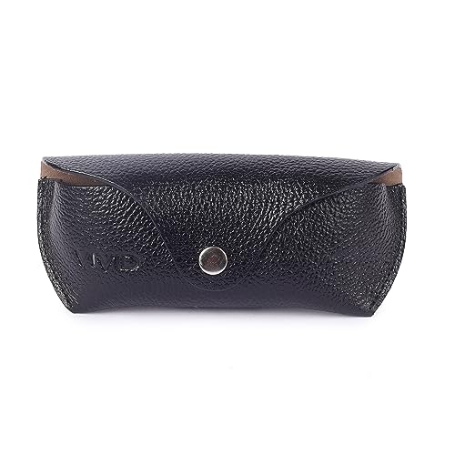 Image of Unisex Lightweight Specs Snap Button Eyewear Dabbi Leather Soft Case Cover