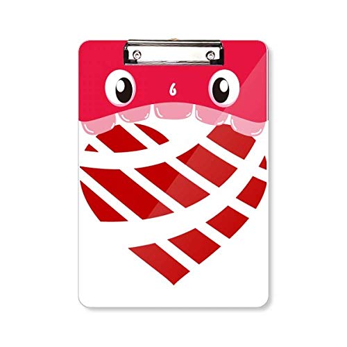 Porte-bloc en forme de cœur rouge A4 pour la Saint-Valentin