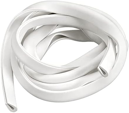 Uxcell PVC U Channel Edge Trim - 10 Feet, White, Fits 1/32" To 3/32" Edges, Protector For Metal & Panels