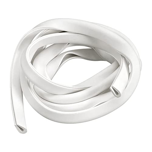 sourcing map U Kanal Randstreifen 3.3ft Länge Gummi Schutz Siegel Streifen Kante Beschützer Passt für 1.5-2.5mm Kante (13/64 B x 5/16 H) Weiß