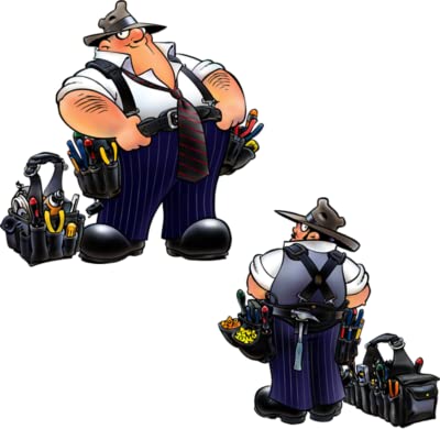 Rack-A-Tiers Electrician's Tool Belt & Bag Combo - Large (35"-39") With Padded Belt And 27 Pockets (43243) #TOP3