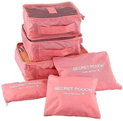 Urdhvamurti 6 in 1 Travel Clothes Bag Cosmetic Laundry Make-Up Storage Pouch Organizer (Multi)