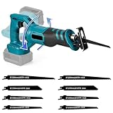 Scie à Os Portable Sans Fil, Moteur Sans Balais, Compatible avec Les Batteries Makita, Scie à Os De Boucher Professionnelle Electrique, Poignée rotative à 180°, pour Viande Porc Poisson(Sans Batterie)