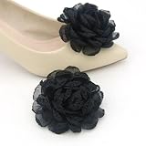 TAMTAK 1 par de Pinzas para Zapatos con Flores Rosas, Hebillas para Zapatos de...