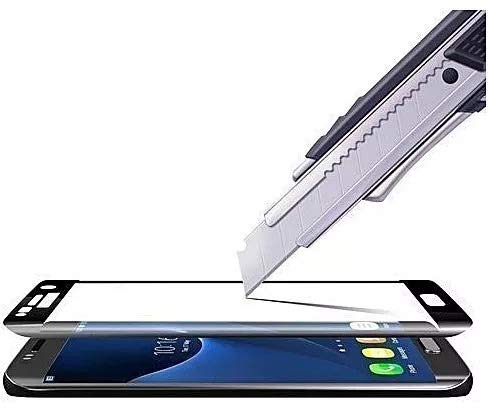 Image of Screen Protector for Samsung Galaxy J5 Prime (Black) Tempered Glass Edge-to-Edge 6D Screen Guard With Installation Kit