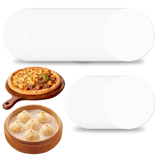 100Pcs Baking Parchment Circles,Cake Tin Liners 8 inch Round Baking Parchment Circles,Non Stick Baking Greaseproof Parchement Paper for Round Springform Cake Tin,Air Fryer Springform Tortilla Press