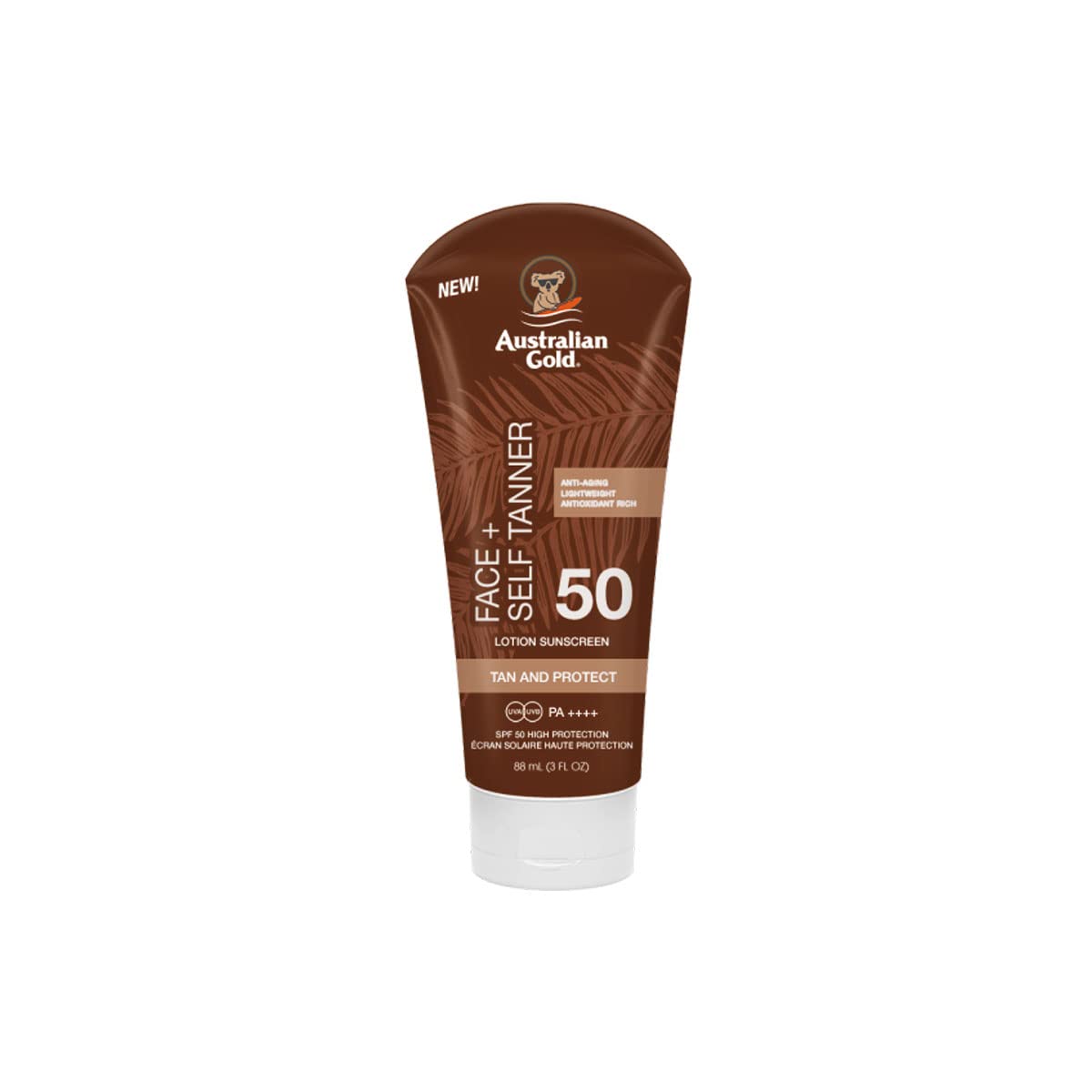Australian Gold compatible - Sunscreen + Self Tanner for Face SPF 50 88 ml