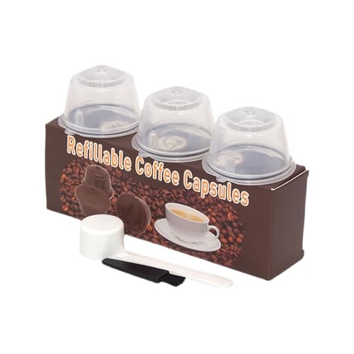 Taza de café recargable y reutilizable, textura de varios colores para los amantes del café, fabricación eficaz de café, 3 unidades