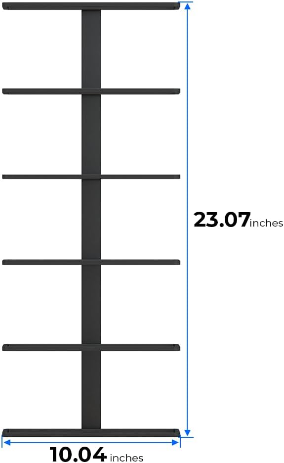 Ultra Wine Racks Max Reveal Wall Mounted Wine Rack – Black Metal Wall Rails, 2 ft (6 Bottles)