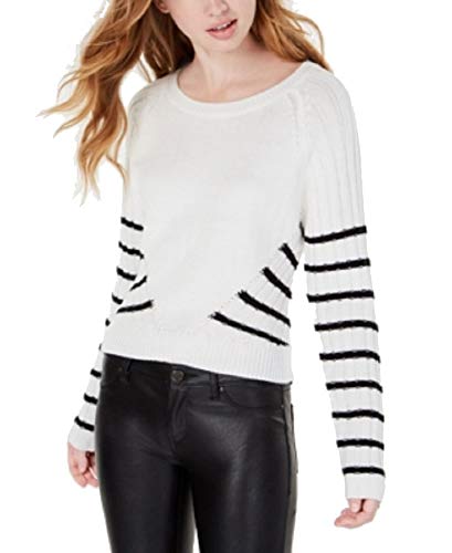 Planet Gold Juniors Striped Rib Knit Sweater