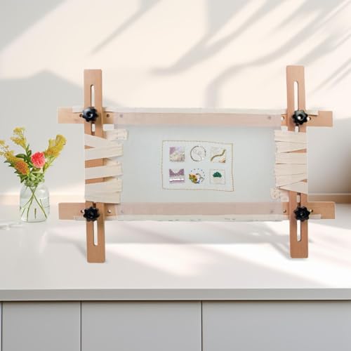 Bastidor para tela con estructura de madera noble y soporte ajustable reversible 7