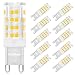 Produktbild FLOWood G9 LED Glühbirnen 4W/450Lm 220V-240V,G9 Lampe Warmweiß 3000K, Gleich der 25W 28W 33W 40W Halogenlicht,Leuchtmittel,360°Abstrahlwinkel, Nicht Dimmbar, 10er Pack