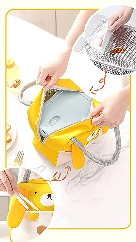 WUWYOUWL Lunch Bag,Cute Carton Insulated Lunch Box,Reusable Lunch Cooler Bags,Waterproof Lunchbag - Image 4
