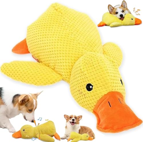 GUIANLOU Kleine Gelbe Ente Hundespielzeug 2025 New Hundespielzeug Ente Anti Stress En te Für Hunde En te Pfotenstern Anti Stress Gelbe En te für Hunde Für Kleine Mittelgroße und Große Hun de.