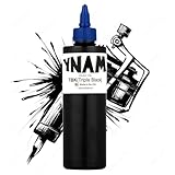 DLD TBK Encre de Tatouage Professionnelle Noir Triple 8oz (240ml) - Pigment Forte, Parfaite pour Tatouages Larges & Créations Artistiques