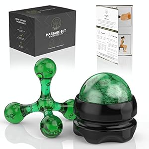 M.S.Lemberg® Massage Set inkl. Massageball & Triggerpunkt Drücker Massagegerät – Wellness & Entspannung Geschenk…