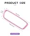 PAIYUE Car Rear View Mirror Protector Frame,Car Accessories,Rearview Mirror Accessories,Silicone Automotive Interior Rear View Trim Frame Decoration,Applicable to specific car models (Pink)